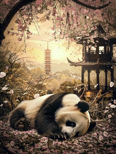 Panda Malen Nach Zahlen Erwachsene, Landschaft Malen Nach Zahlen, DIY Handgemalt Ölgemälde Kit Mit 3 Pinseln und Acrylfarbe, Paint by Numbers Bastelset Erwachsene für Deko Wohnzimmer 40x50cm 5-9156 Panda Malen Nach Zahlen Erwachsene, Landschaft Malen Nach Zahlen, DIY Handgemalt Ölgemälde Kit Mit 3 Pinseln und Acrylfarbe, Paint by Numbers Bastelset Erwachsene für Deko Wohnzimmer 40x50cm 5-9156 von KUEGDUNG