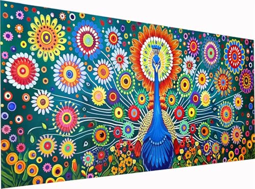 Pfau Diamond Painting Erwachsene Groß XXL 60x30cm, 5D Diamant Painting Bilder Blume, DIY Stickerei Cross Stickerei Bastelset Erwachsene, Full Drill Diamant Malerei für Deko Wohnzimmer Geschenke 0-6110 Pfau Diamond Painting Erwachsene Groß XXL 60x30cm, 5D Diamant Painting Bilder Blume, DIY Stickerei Cross Stickerei Bastelset Erwachsene, Full Drill Diamant Malerei für Deko Wohnzimmer Geschenke 0-6110 von KUEGDUNG