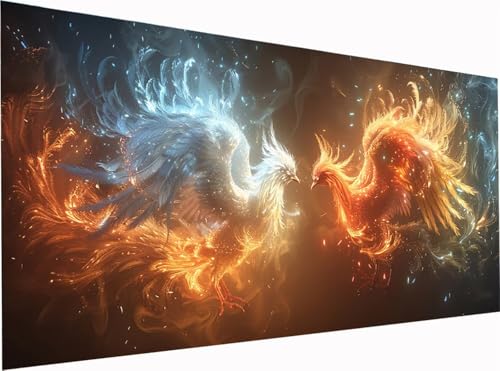 PhöNix Diamond Painting Erwachsene Groß XXL 300x100cm, 5D Diamant Painting Bilder Traum, DIY Stickerei Cross Stickerei Bastelset Erwachsene, Full Drill Diamant Malerei für Deko Wohnzimmer 9-8015 von KUEGDUNG