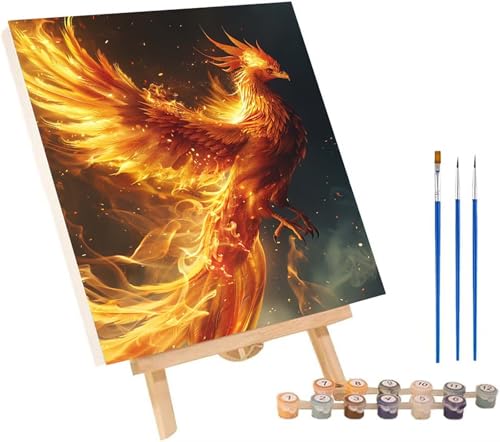 PhöNix Malen Nach Zahlen Erwachsene mit Rahmen, Malen Nach Zahlen Vogel, DIY Set Erwachsene, Paint by Numbers Set mit Pinseln und Acrylfarben, Deko Wohnzimmer, Geschenke für Frauen 30x40cm L-1215 PhöNix Malen Nach Zahlen Erwachsene mit Rahmen, Malen Nach Zahlen Vogel, DIY Set Erwachsene, Paint by Numbers Set mit Pinseln und Acrylfarben, Deko Wohnzimmer, Geschenke für Frauen 30x40cm L-1215 von KUEGDUNG