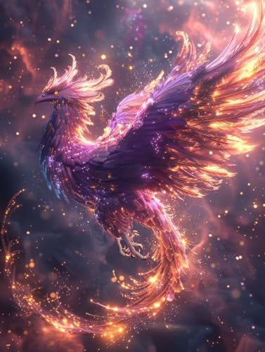 PhöNix Malen Nach Zahlen Erwachsene mit Rahmen, Malen Nach Zahlen Vogel, DIY Set Erwachsene, Paint by Numbers Set mit Pinseln und Acrylfarben, Deko Wohnzimmer, Geschenke für Frauen 70x95cm Q-4540 PhöNix Malen Nach Zahlen Erwachsene mit Rahmen, Malen Nach Zahlen Vogel, DIY Set Erwachsene, Paint by Numbers Set mit Pinseln und Acrylfarben, Deko Wohnzimmer, Geschenke für Frauen 70x95cm Q-4540 von KUEGDUNG