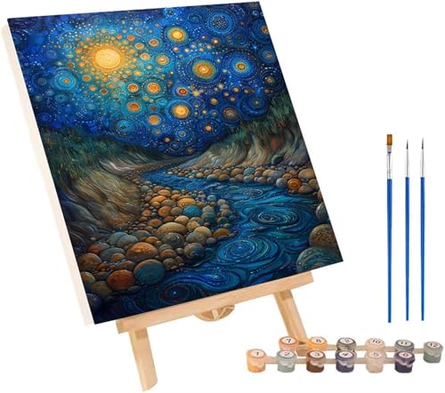 Rivers Malen Nach Zahlen Erwachsene mit Rahmen, Malen Nach Zahlen Abstrakt, DIY Set Erwachsene, Paint by Numbers Set mit Pinseln und Acrylfarben, Deko Wohnzimmer, Geschenke für Frauen 100x135cm C-5669 Rivers Malen Nach Zahlen Erwachsene mit Rahmen, Malen Nach Zahlen Abstrakt, DIY Set Erwachsene, Paint by Numbers Set mit Pinseln und Acrylfarben, Deko Wohnzimmer, Geschenke für Frauen 100x135cm C-5669 von KUEGDUNG