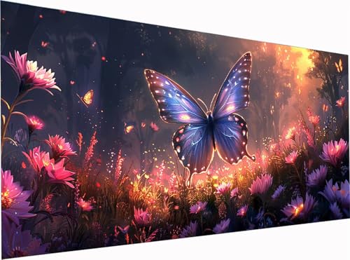 Schmetterling Diamond Painting Erwachsene Groß XXL 300x100cm, 5D Diamant Painting Bilder Blume, DIY Stickerei Cross Stickerei Bastelset Erwachsene, Diamant Malerei für Deko Wohnzimmer Geschenke 7-2344 Schmetterling Diamond Painting Erwachsene Groß XXL 300x100cm, 5D Diamant Painting Bilder Blume, DIY Stickerei Cross Stickerei Bastelset Erwachsene, Diamant Malerei für Deko Wohnzimmer Geschenke 7-2344 von KUEGDUNG