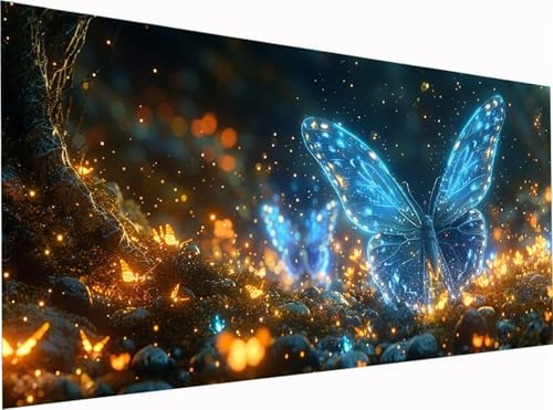 Schmetterling Diamond Painting Erwachsene Groß XXL 300x100cm, 5D Diamant Painting Bilder Traum, DIY Stickerei Cross Stickerei Bastelset Erwachsene, Diamant Malerei für Deko Wohnzimmer Geschenke P-3427 Schmetterling Diamond Painting Erwachsene Groß XXL 300x100cm, 5D Diamant Painting Bilder Traum, DIY Stickerei Cross Stickerei Bastelset Erwachsene, Diamant Malerei für Deko Wohnzimmer Geschenke P-3427 von KUEGDUNG