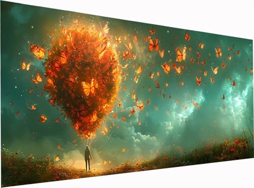 Schmetterling Diamond Painting Erwachsene Groß XXL 300x100cm, 5D Diamant Painting Bilder Wolke, DIY Stickerei Cross Stickerei Bastelset Erwachsene, Diamant Malerei für Deko Wohnzimmer Geschenke 0-9803 Schmetterling Diamond Painting Erwachsene Groß XXL 300x100cm, 5D Diamant Painting Bilder Wolke, DIY Stickerei Cross Stickerei Bastelset Erwachsene, Diamant Malerei für Deko Wohnzimmer Geschenke 0-9803 von KUEGDUNG