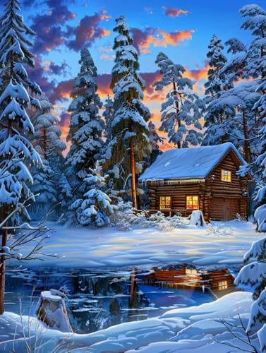 Schneeszene Malen Nach Zahlen Erwachsene, Malen Nach Zahlen Baum, DIY Set Erwachsene Mit 3 Pinseln und Acrylfarbe, Paint by Numbers Handgemalt Ölgemälde Kit für Deko Wohnzimmer 100x135cm A-9612 Schneeszene Malen Nach Zahlen Erwachsene, Malen Nach Zahlen Baum, DIY Set Erwachsene Mit 3 Pinseln und Acrylfarbe, Paint by Numbers Handgemalt Ölgemälde Kit für Deko Wohnzimmer 100x135cm A-9612 von KUEGDUNG