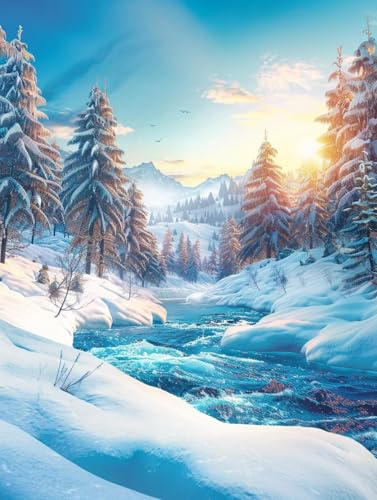 Schneeszene Malen Nach Zahlen Erwachsene, Sonnenuntergang Malen Nach Zahlen, DIY Handgemalt Ölgemälde Kit Mit 3 Pinseln und Acrylfarbe, Paint by Numbers Bastelset Erwachsene, Geschenke 30x40cm 1-6958 Schneeszene Malen Nach Zahlen Erwachsene, Sonnenuntergang Malen Nach Zahlen, DIY Handgemalt Ölgemälde Kit Mit 3 Pinseln und Acrylfarbe, Paint by Numbers Bastelset Erwachsene, Geschenke 30x40cm 1-6958 von KUEGDUNG