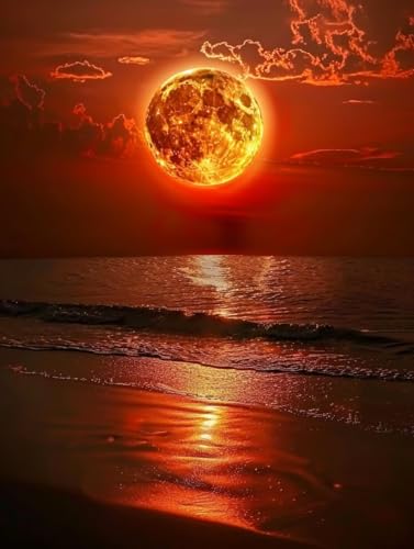 Sonne Malen Nach Zahlen Erwachsene mit Rahmen, Malen Nach Zahlen Strand, DIY Set Erwachsene, Paint by Numbers Set mit Pinseln und Acrylfarben, Deko Wohnzimmer, Geschenke für Frauen 70x95cm 4-6754 Sonne Malen Nach Zahlen Erwachsene mit Rahmen, Malen Nach Zahlen Strand, DIY Set Erwachsene, Paint by Numbers Set mit Pinseln und Acrylfarben, Deko Wohnzimmer, Geschenke für Frauen 70x95cm 4-6754 von KUEGDUNG