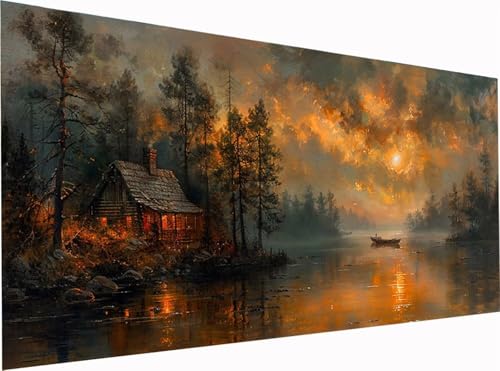 Sonnenuntergang Diamond Painting Erwachsene Groß XXL 300x100cm, 5D Diamant Painting Bilder Landschaft, DIY Stickerei Cross Stickerei Bastelset Erwachsene, Diamant Malerei für Deko Wohnzimmer X-2678 Sonnenuntergang Diamond Painting Erwachsene Groß XXL 300x100cm, 5D Diamant Painting Bilder Landschaft, DIY Stickerei Cross Stickerei Bastelset Erwachsene, Diamant Malerei für Deko Wohnzimmer X-2678 von KUEGDUNG