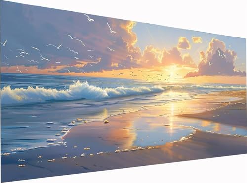 Sonnenuntergang Diamond Painting Erwachsene Groß XXL 90x45cm, 5D Diamant Painting Bilder Strand, DIY Stickerei Cross Stickerei Bastelset Erwachsene, Diamant Malerei für Deko Wohnzimmer Geschenke 6-478 Sonnenuntergang Diamond Painting Erwachsene Groß XXL 90x45cm, 5D Diamant Painting Bilder Strand, DIY Stickerei Cross Stickerei Bastelset Erwachsene, Diamant Malerei für Deko Wohnzimmer Geschenke 6-478 von KUEGDUNG