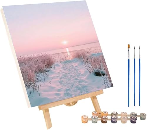 Sonnenuntergang Malen Nach Zahlen Erwachsene mit Rahmen, Malen Nach Zahlen Schneeszene, DIY Set Erwachsene, Paint by Numbers Set mit Pinseln und Acrylfarben, Deko Wohnzimmer Geschenke 100x135cm 7-1217 Sonnenuntergang Malen Nach Zahlen Erwachsene mit Rahmen, Malen Nach Zahlen Schneeszene, DIY Set Erwachsene, Paint by Numbers Set mit Pinseln und Acrylfarben, Deko Wohnzimmer Geschenke 100x135cm 7-1217 von KUEGDUNG