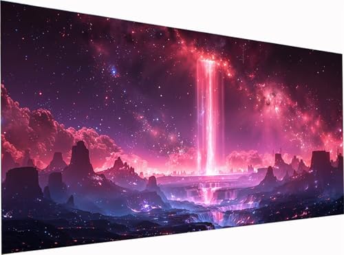 Sternenhimmel Diamond Painting Erwachsene Groß XXL 300x100cm, 5D Diamant Painting Bilder Landschaft, DIY Stickerei Cross Stickerei Bastelset Erwachsene, Diamant Malerei für Deko Wohnzimmer 7-9160 von KUEGDUNG