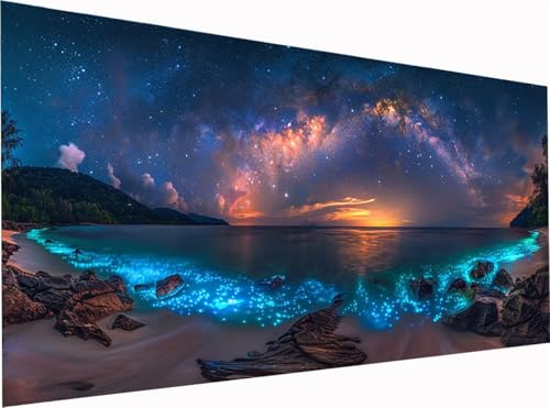 Sternenhimmel Diamond Painting Erwachsene Groß XXL 300x100cm, 5D Diamant Painting Bilder Landschaft, DIY Stickerei Cross Stickerei Bastelset Erwachsene, Diamant Malerei für Deko Wohnzimmer E-7291 Sternenhimmel Diamond Painting Erwachsene Groß XXL 300x100cm, 5D Diamant Painting Bilder Landschaft, DIY Stickerei Cross Stickerei Bastelset Erwachsene, Diamant Malerei für Deko Wohnzimmer E-7291 von KUEGDUNG
