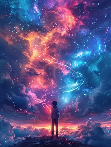 Sternenhimmel Malen Nach Zahlen Erwachsene mit Rahmen, Malen Nach Zahlen Landschaft, DIY Set Erwachsene, Paint by Numbers Set mit Pinseln und Acrylfarben, Deko Wohnzimmer Geschenke 100x135cm 4-8484 Sternenhimmel Malen Nach Zahlen Erwachsene mit Rahmen, Malen Nach Zahlen Landschaft, DIY Set Erwachsene, Paint by Numbers Set mit Pinseln und Acrylfarben, Deko Wohnzimmer Geschenke 100x135cm 4-8484 von KUEGDUNG