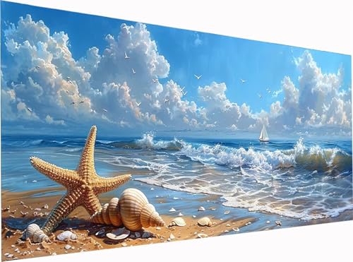 Strand Diamond Painting Erwachsene Groß XXL 300x100cm, 5D Diamant Painting Bilder Landschaft, DIY Stickerei Cross Stickerei Bastelset Erwachsene, Full Drill Diamant Malerei für Deko Wohnzimmer C-3550 Strand Diamond Painting Erwachsene Groß XXL 300x100cm, 5D Diamant Painting Bilder Landschaft, DIY Stickerei Cross Stickerei Bastelset Erwachsene, Full Drill Diamant Malerei für Deko Wohnzimmer C-3550 von KUEGDUNG