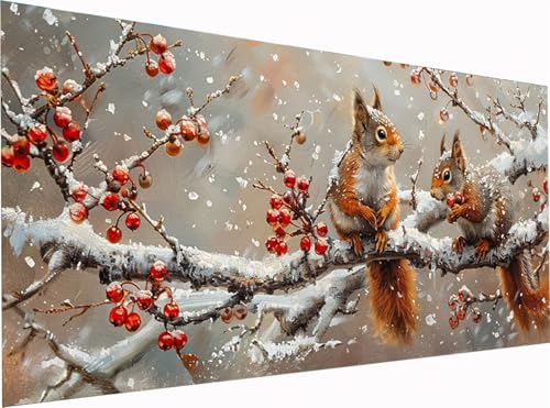 Tier Diamond Painting Erwachsene Groß XXL 300x100cm, 5D Diamant Painting Bilder Schneeszene, DIY Stickerei Cross Stickerei Bastelset Erwachsene, Full Drill Diamant Malerei für Deko Wohnzimmer 3-7420 Tier Diamond Painting Erwachsene Groß XXL 300x100cm, 5D Diamant Painting Bilder Schneeszene, DIY Stickerei Cross Stickerei Bastelset Erwachsene, Full Drill Diamant Malerei für Deko Wohnzimmer 3-7420 von KUEGDUNG