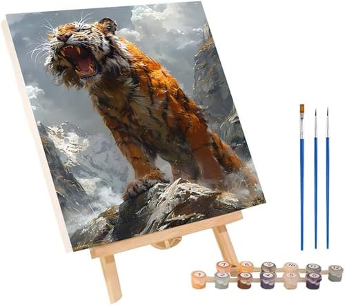 Tiger Malen Nach Zahlen Erwachsene mit Rahmen, Malen Nach Zahlen Tier, DIY Set Erwachsene, Paint by Numbers Set mit Pinseln und Acrylfarben, Deko Wohnzimmer, Geschenke für Frauen 100x135cm 4-1280 Tiger Malen Nach Zahlen Erwachsene mit Rahmen, Malen Nach Zahlen Tier, DIY Set Erwachsene, Paint by Numbers Set mit Pinseln und Acrylfarben, Deko Wohnzimmer, Geschenke für Frauen 100x135cm 4-1280 von KUEGDUNG