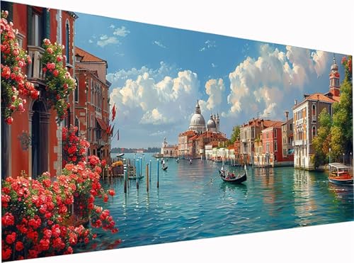 Venedig Diamond Painting Erwachsene Groß XXL 300x100cm, 5D Diamant Painting Bilder Blume, DIY Stickerei Cross Stickerei Bastelset Erwachsene, Full Drill Diamant Malerei für Deko Wohnzimmer 7-5332 Venedig Diamond Painting Erwachsene Groß XXL 300x100cm, 5D Diamant Painting Bilder Blume, DIY Stickerei Cross Stickerei Bastelset Erwachsene, Full Drill Diamant Malerei für Deko Wohnzimmer 7-5332 von KUEGDUNG