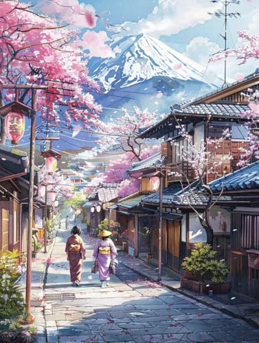 Vulkan Fuji Malen Nach Zahlen Erwachsene, Malen Nach Zahlen Japanerin, DIY Set Erwachsene Mit 3 Pinseln und Acrylfarbe, Paint by Numbers Handgemalt Ölgemälde Kit für Deko Wohnzimmer 30x40cm W-4342 Vulkan Fuji Malen Nach Zahlen Erwachsene, Malen Nach Zahlen Japanerin, DIY Set Erwachsene Mit 3 Pinseln und Acrylfarbe, Paint by Numbers Handgemalt Ölgemälde Kit für Deko Wohnzimmer 30x40cm W-4342 von KUEGDUNG