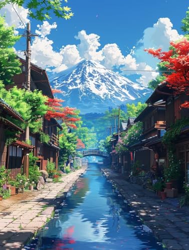 Vulkan Fuji Malen Nach Zahlen Erwachsene mit Rahmen, Malen Nach Zahlen Rivers, DIY Set Erwachsene, Paint by Numbers Set mit Pinseln und Acrylfarben, Deko Wohnzimmer, Geschenke für Frauen 70x95cm 6-647 Vulkan Fuji Malen Nach Zahlen Erwachsene mit Rahmen, Malen Nach Zahlen Rivers, DIY Set Erwachsene, Paint by Numbers Set mit Pinseln und Acrylfarben, Deko Wohnzimmer, Geschenke für Frauen 70x95cm 6-647 von KUEGDUNG