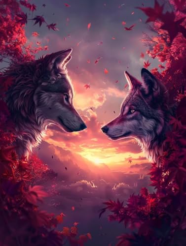 Wolf Malen Nach Zahlen Erwachsene, Sonnenuntergang Malen Nach Zahlen, DIY Handgemalt Ölgemälde Kit Mit 3 Pinseln und Acrylfarbe, Paint by Numbers Bastelset Erwachsene, Deko Wohnzimmer 30x40cm 1-1638 Wolf Malen Nach Zahlen Erwachsene, Sonnenuntergang Malen Nach Zahlen, DIY Handgemalt Ölgemälde Kit Mit 3 Pinseln und Acrylfarbe, Paint by Numbers Bastelset Erwachsene, Deko Wohnzimmer 30x40cm 1-1638 von KUEGDUNG