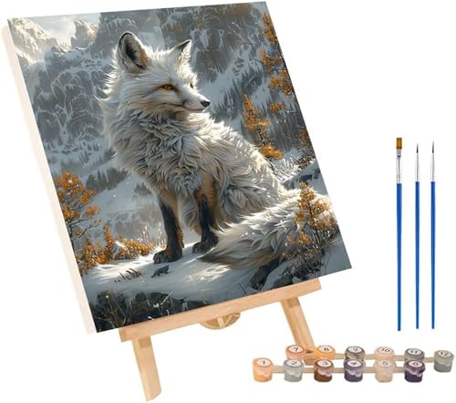 Wolf Malen Nach Zahlen Erwachsene mit Rahmen, Malen Nach Zahlen Berg, DIY Set Erwachsene, Paint by Numbers Set mit Pinseln und Acrylfarben, Deko Wohnzimmer, Geschenke für Frauen 70x95cm U-6088 Wolf Malen Nach Zahlen Erwachsene mit Rahmen, Malen Nach Zahlen Berg, DIY Set Erwachsene, Paint by Numbers Set mit Pinseln und Acrylfarben, Deko Wohnzimmer, Geschenke für Frauen 70x95cm U-6088 von KUEGDUNG