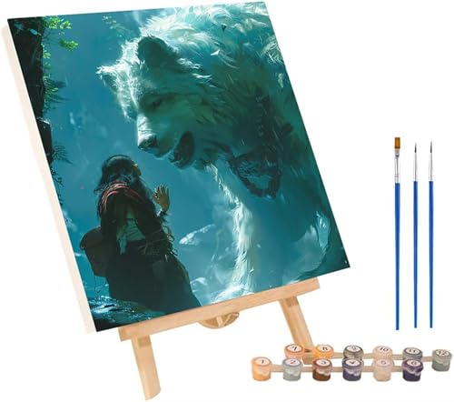 Wolf Malen Nach Zahlen Erwachsene mit Rahmen, Malen Nach Zahlen Frau, DIY Set Erwachsene, Paint by Numbers Set mit Pinseln und Acrylfarben, Deko Wohnzimmer, Geschenke für Frauen 100x135cm 1-4758 Wolf Malen Nach Zahlen Erwachsene mit Rahmen, Malen Nach Zahlen Frau, DIY Set Erwachsene, Paint by Numbers Set mit Pinseln und Acrylfarben, Deko Wohnzimmer, Geschenke für Frauen 100x135cm 1-4758 von KUEGDUNG