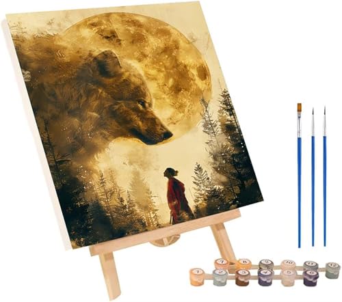 Wolf Malen Nach Zahlen Erwachsene mit Rahmen, Malen Nach Zahlen Frau, DIY Set Erwachsene, Paint by Numbers Set mit Pinseln und Acrylfarben, Deko Wohnzimmer, Geschenke für Frauen 70x95cm 6-2844 Wolf Malen Nach Zahlen Erwachsene mit Rahmen, Malen Nach Zahlen Frau, DIY Set Erwachsene, Paint by Numbers Set mit Pinseln und Acrylfarben, Deko Wohnzimmer, Geschenke für Frauen 70x95cm 6-2844 von KUEGDUNG
