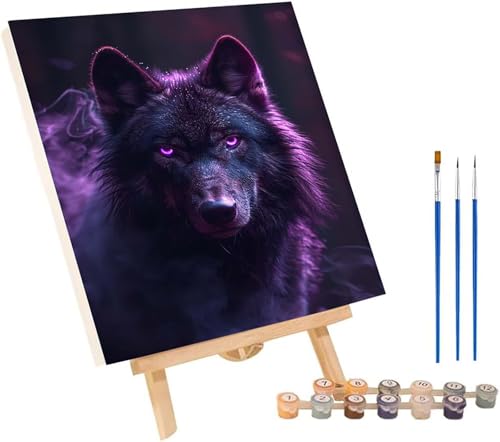 Wolf Malen Nach Zahlen Erwachsene mit Rahmen, Malen Nach Zahlen Tier, DIY Set Erwachsene, Paint by Numbers Set mit Pinseln und Acrylfarben, Deko Wohnzimmer, Geschenke für Frauen 100x130cm 9-9552 Wolf Malen Nach Zahlen Erwachsene mit Rahmen, Malen Nach Zahlen Tier, DIY Set Erwachsene, Paint by Numbers Set mit Pinseln und Acrylfarben, Deko Wohnzimmer, Geschenke für Frauen 100x130cm 9-9552 von KUEGDUNG