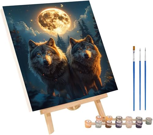 Wolf Malen Nach Zahlen Erwachsene mit Rahmen, Malen Nach Zahlen Tier, DIY Set Erwachsene, Paint by Numbers Set mit Pinseln und Acrylfarben, Deko Wohnzimmer, Geschenke für Frauen 100x135cm 1-9802 Wolf Malen Nach Zahlen Erwachsene mit Rahmen, Malen Nach Zahlen Tier, DIY Set Erwachsene, Paint by Numbers Set mit Pinseln und Acrylfarben, Deko Wohnzimmer, Geschenke für Frauen 100x135cm 1-9802 von KUEGDUNG