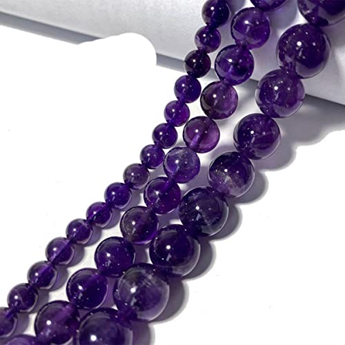 Natürliche A/AA/AAA Lila Amethyst Kristall Runde Edelstein Perlen für die Schmuckherstellung DIY Armband Halskette 4/6/8/10/12MM 15''-AAA,12mm ca. 29St Natürliche A/AA/AAA Lila Amethyst Kristall Runde Edelstein Perlen für die Schmuckherstellung DIY Armband Halskette 4/6/8/10/12MM 15''-AAA,12mm ca. 29St von KUGRRFRC
