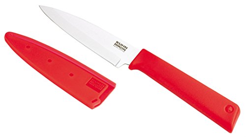 KUHN RIKON 28073 Colori+ Classic rot Rüstmesser Gemüsemesser Küchenmesser, Kunststoff, 19.5 x 3 x 1.7 cm von KUHN RIKON