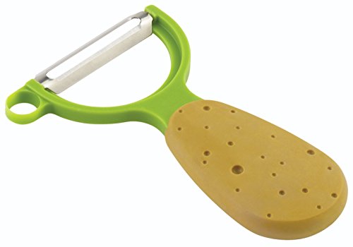 KUHN RIKON Gemüsesparschäler Veggie Kartoffel, gerade Klinge, Brown/Green von KUHN RIKON