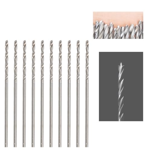 10 Stück 1,0 mm Bohrer, HSS-Material, Mikrobohrer, Bohrerzubehör für Holz, Stahl, Metall, Kunststoff, Schnellwechsel-Design Change 10 Stück 1,0 mm Bohrer, HSS-Material, Mikrobohrer, Bohrerzubehör für Holz, Stahl, Metall, Kunststoff, Schnellwechsel-Design Change von KUIDAMOS