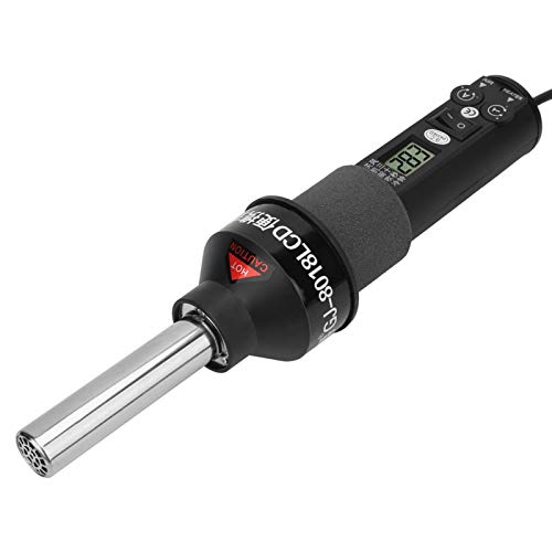 220V Heißluftgebläse heissluftpistole Einstellbare 450W Heißluftgebläse mit LCD-Display Handblasschweißen Multifunktions-elektrisches Heißluftgerät, für DIY Heißluftpistolen 220V Heißluftgebläse heissluftpistole Einstellbare 450W Heißluftgebläse mit LCD-Display Handblasschweißen Multifunktions-elektrisches Heißluftgerät, für DIY Heißluftpistolen von KUIDAMOS