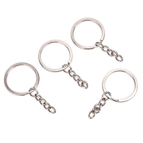 KUIDAMOS 100 Stück Schlüsselring mit Spaltringe Schlüsselanhänger Ring, Silber Metall Split Schlüsselanhänger mit Kettenschlüsselring und offenen Biegeringen Bulk für Basteln DIY Zubehör (30mm) KUIDAMOS 100 Stück Schlüsselring mit Spaltringe Schlüsselanhänger Ring, Silber Metall Split Schlüsselanhänger mit Kettenschlüsselring und offenen Biegeringen Bulk für Basteln DIY Zubehör (30mm) von KUIDAMOS