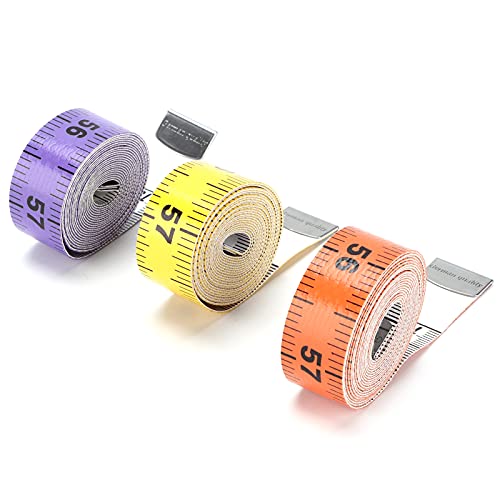 KUIDAMOS Weiches Maßband, 3 Stück Taschenmaßband für Körpermessung, handgefertigt von KUIDAMOS