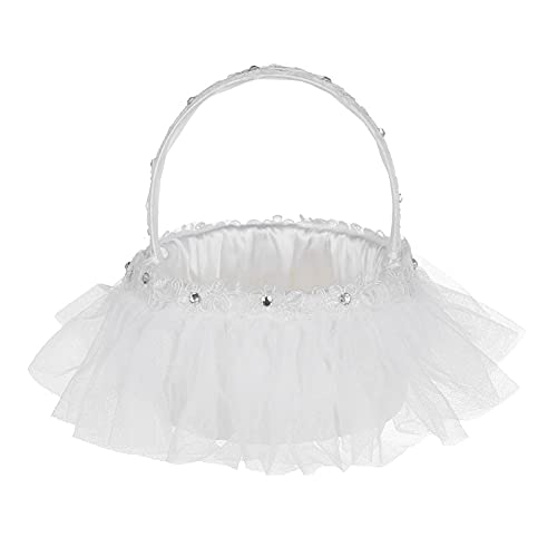 Blumenmädchen korb Wedding flower basket Hochzeit Blumenkorb Handheld Blumenkörbe für Hochzeit, Heimdekoration Blumenmädchen korb Wedding flower basket Hochzeit Blumenkorb Handheld Blumenkörbe für Hochzeit, Heimdekoration von KUIKUI