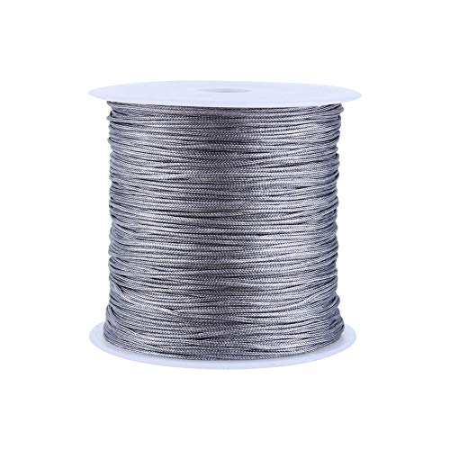 Nylonschnur Grau 0.8mm Nylonfaden Armband 100m Perlen Kordel Bastelschnur Kordel Nylon Chinesische Knotenkordel für DIY Schmuck, Handwerk Nylonschnur Grau 0.8mm Nylonfaden Armband 100m Perlen Kordel Bastelschnur Kordel Nylon Chinesische Knotenkordel für DIY Schmuck, Handwerk von KUIKUI