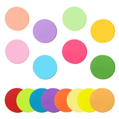 Farbige Haftnotizen, 16 Farben 800 Blatt Runden Selbstklebende Haftnotizzettel, Sticky Notes für Büro Schule Zuhause Memo Notizblöck 60 x 60 mm Farbige Haftnotizen, 16 Farben 800 Blatt Runden Selbstklebende Haftnotizzettel, Sticky Notes für Büro Schule Zuhause Memo Notizblöck 60 x 60 mm von KUIZHEN