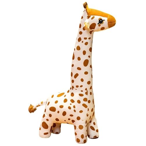 KUKUShining Giraffe Plüsch, Weiche Kuschelige Stofftiere Puppenständer Hirsch Plüsch Spielzeug Geschenke Für Kinder Mädchen Jungen(65cm/25.6in) von KUKUShining