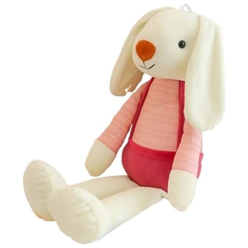 KUKUShining Plüschhase, Süßes Angorakaninchen Mit Kleidung Kuscheltier Puppe Oster Plüschtier Spielzeug Für Kinder Mädchen Jungen(Red,70cm/27.6in) von KUKUShining