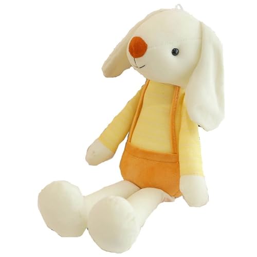 Plüschhase, Süßes Angorakaninchen Mit Kleidung Kuscheltier Puppe Oster Plüschtier Spielzeug Für Kinder Mädchen Jungen(Yellow,70cm/27.6in) von KUKUShining