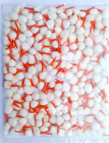 KULIA® Baumwolldochte für Diya-Öllampen, indische Göttin Pooja, 200 Stück Runddochte für Öllampen und Kerzen, Dochte für Puja, Aarti, Batti, Diya-Kerzendekorationen, Diwali/Deepawali, Diya-Lampe von KULIA