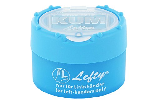 KUM AZ901.03.19-B - Doppelspitzer mit Dose ClickClack Lefty B, für Linkshänder, Staubverschluss, blau, 1 Stück KUM AZ901.03.19-B - Doppelspitzer mit Dose ClickClack Lefty B, für Linkshänder, Staubverschluss, blau, 1 Stück von KUM