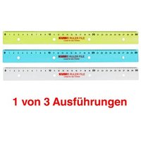KUM Lineal 30,0 cm, grün, blau, transparent von KUM