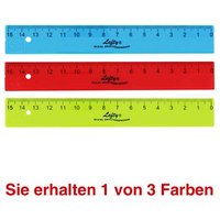 KUM Lineal L1 Flexi® TB Lefty® 15,0 cm, farbsortiert von KUM
