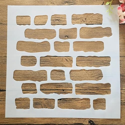 KUNGZUNMOLDS Wiederverwendbare Schablonen, 30 x 30 cm, Ziegelsteine, Wandschablonen zum Malen auf Holz, Wänden, Möbeln, Leinwand, Stoff, Schildern, Felsen, DIY-Kunstprojekten, Heimdekoration KUNGZUNMOLDS Wiederverwendbare Schablonen, 30 x 30 cm, Ziegelsteine, Wandschablonen zum Malen auf Holz, Wänden, Möbeln, Leinwand, Stoff, Schildern, Felsen, DIY-Kunstprojekten, Heimdekoration von KUNGZUNMOLDS