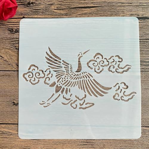 Schablonen zum Malen, 20 x 20 cm, Hundetierschablone zum Malen auf Holz, Wand, Leinwand, Stoff, Stein, Schild, Bastelkunstprojekte, Muster A von KUNGZUNMOLDS