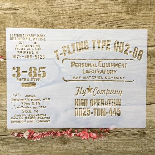 Schablonen zum Malen auf Holz, 29 x 21 cm, wiederverwendbare Schichtschablonen für Malerei, DIY, Handwerk auf Holzwand, Heimdekoration, Scrapbook, Malvorlage von KUNGZUNMOLDS